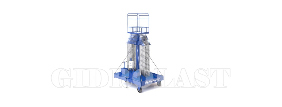 Mobile telescoping hydraulic lift platform